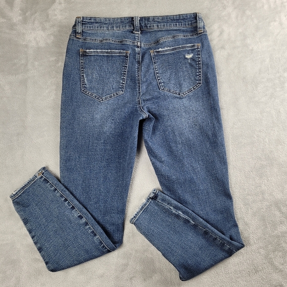 Pistola Women's Jeans Skinny Blue Distressed Size 29 (fit 30x27 ) - Picture 7 of 12